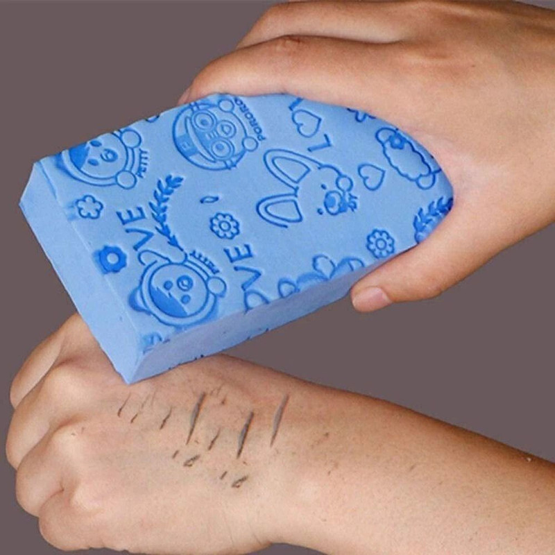 thriftkart Silicone Body Back Scrubber Bathing Brush For Deep Skin Cleaning Massage Dead Skin Removal Exfoliating Belt For Shower (Multi Color, Pack of 1)
