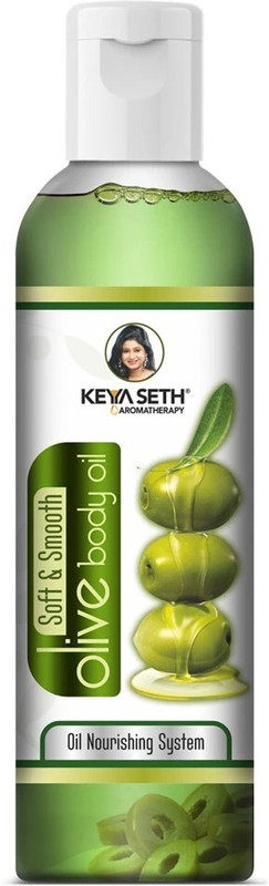 KEYA SETH AROMATHERAPY Soft & Smooth Body Oil, Quick Absorbing Non-Sticky Nourishment for Hair & Skin, Daily Use After Bath Massage Oil for Men & Women Enriched with Pure Olive & Essential Oils(200 ml)