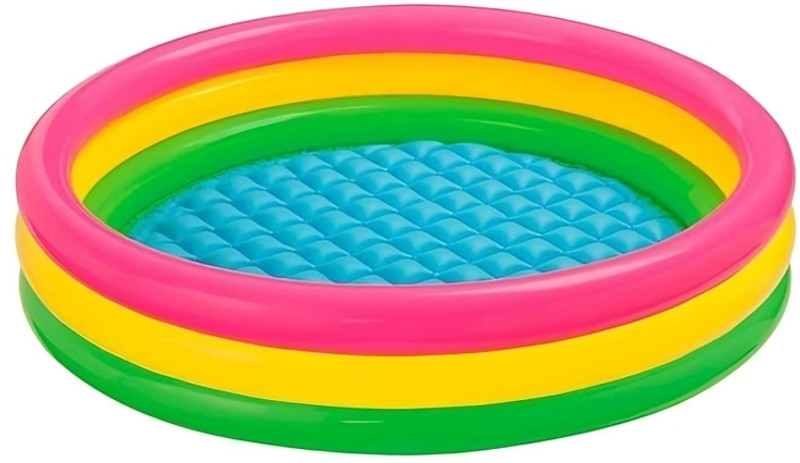 SMILYNATION 2 Ft Swimming Pool for Kids | Inflatable Indoor & Outdoor Swimming Pool for Kids(Multicolor)