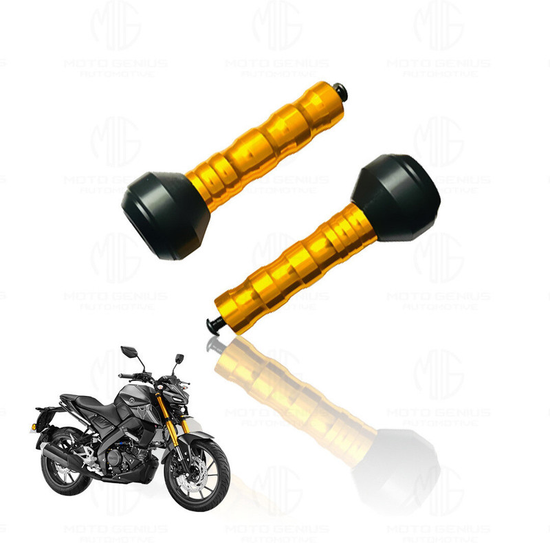 Moto Genius MT-15 Frame Slider Crash Protection Guard | Premium Safety Protector (Gold) Bike Crash Guard(Yamaha)