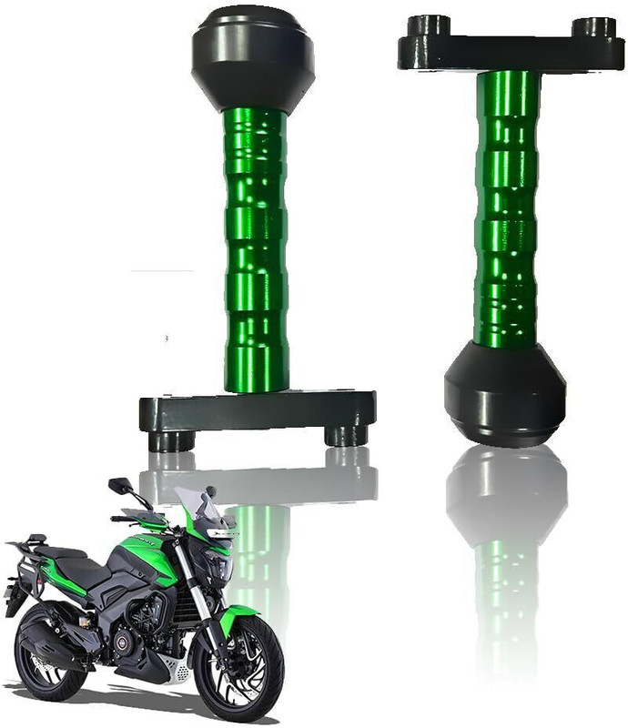 Moto Genius Frame Slider Crash Protection for Dominar 250 & 400 | Durable Guard (Green) Bike Crash Guard