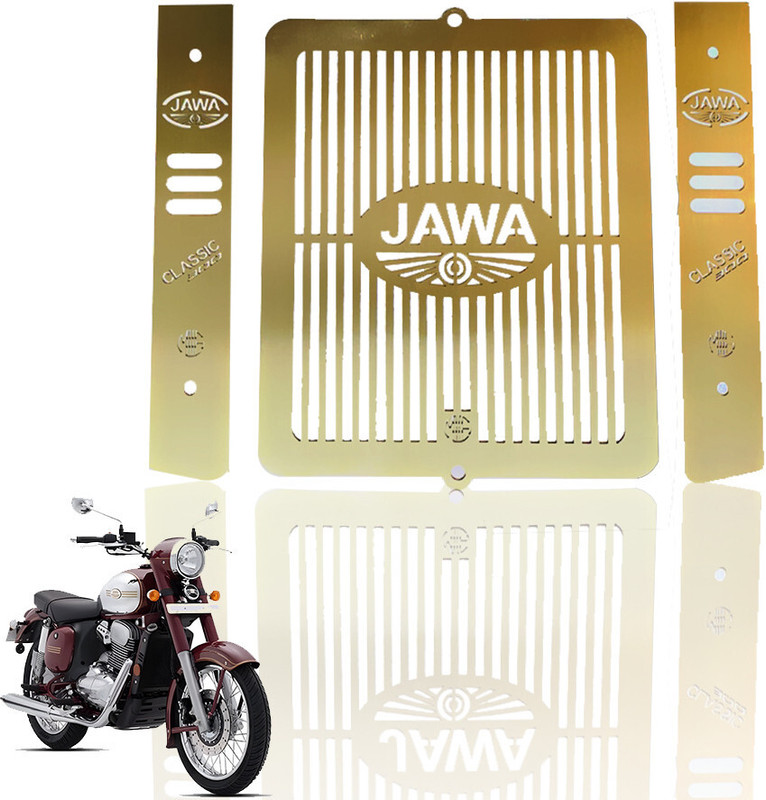 Moto Genius Radiator Guard for JAWA Classic 300 Motorbike Bike Radiator Guard(JAWA)