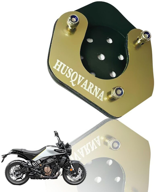 Moto Genius Side Stand Extender for Husqvarna Bike Heavy Duty Parking Support & tability Bike Crash Guard