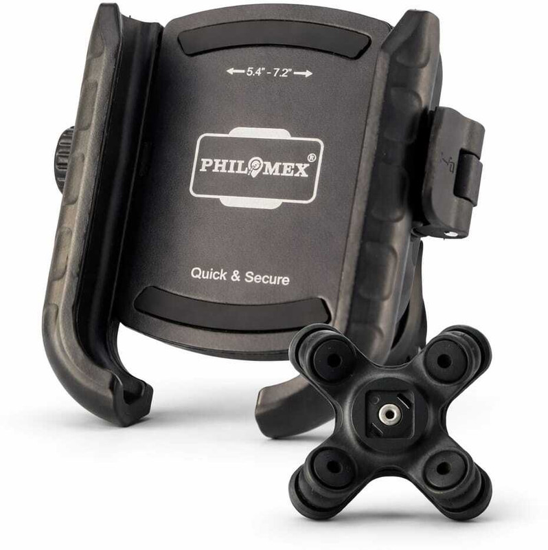 PHILOMEX ANTI-VIBRATION DAMPER CLIP-ON Bike Mobile Holder(Black)