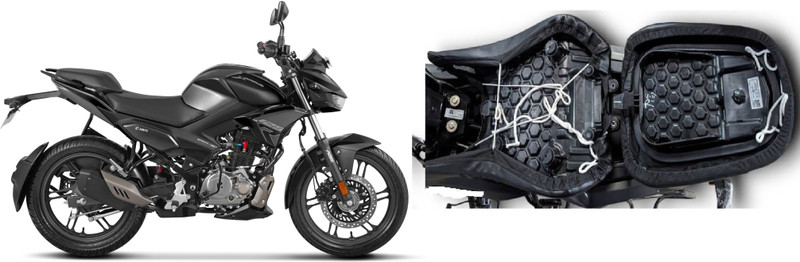 carbox [ Hero Xtreme 125R ] Bike/Scooty/Motorcycle/Two Wheeler-Andre-310_abc Split Bike Seat Cover For Hero NA
