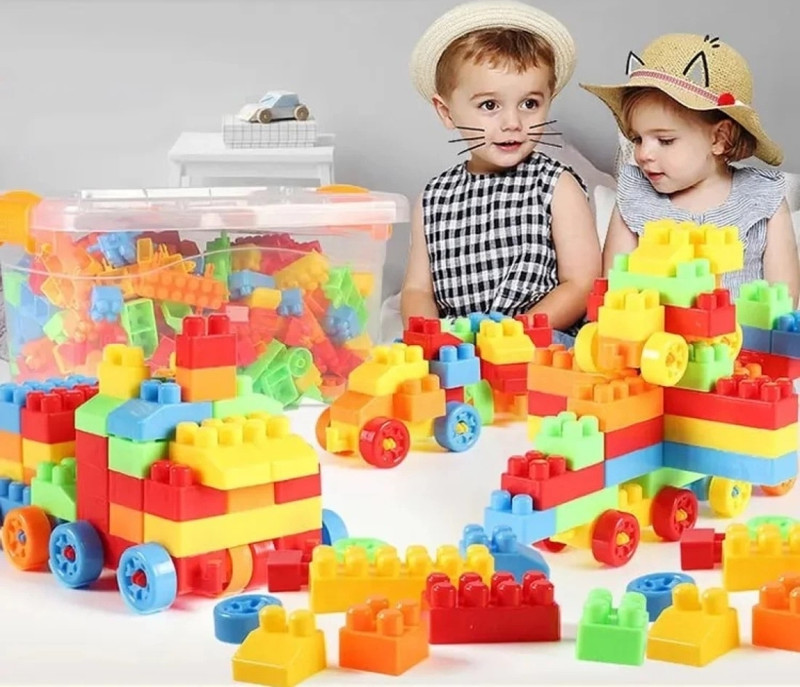 ARIZON Building Blocks (100 Pieces) for Kids, Activity / Learning(Multicolor)