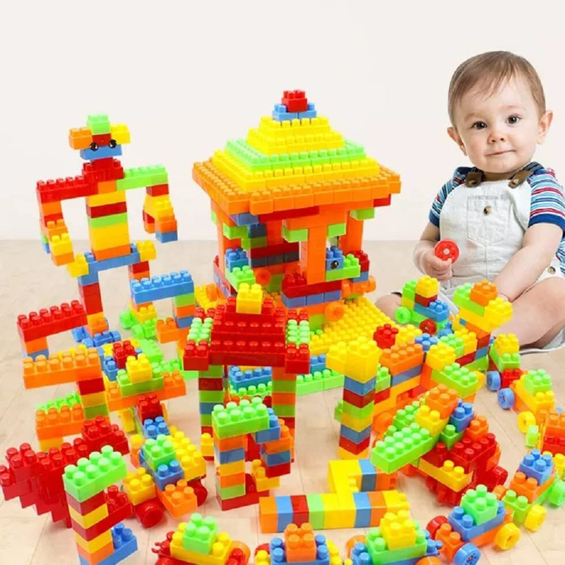 K3 ORBIT Plastic Building Blocks for kids 120+ pcs / block toy(Multicolor)