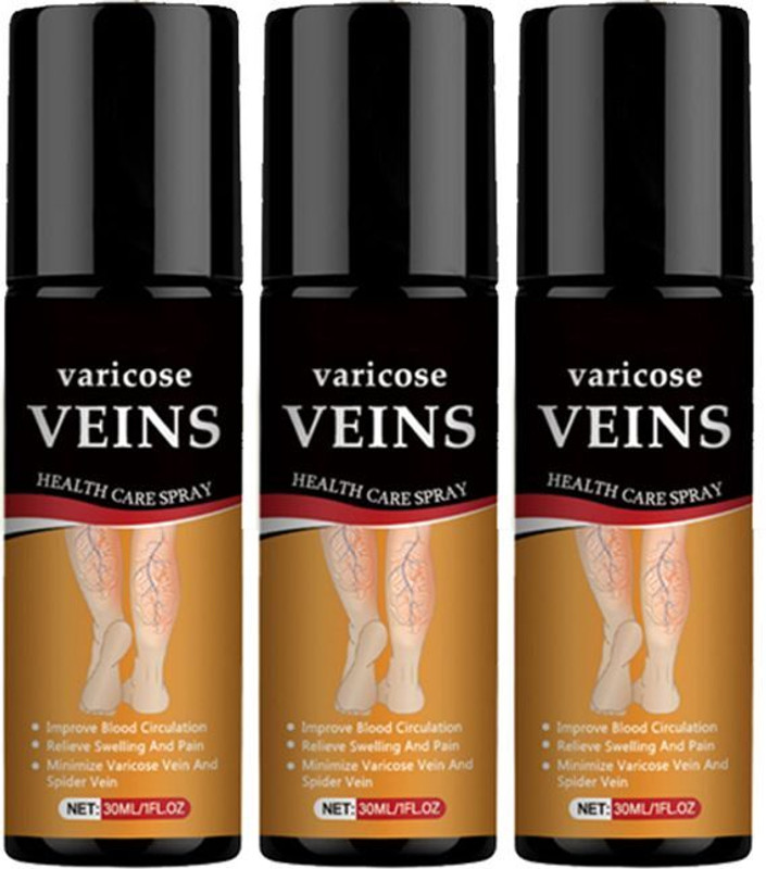 vvqvv Varicose Vein Spray – Natural Relief for Swelling & Pain Spray(3 x 30 ml)