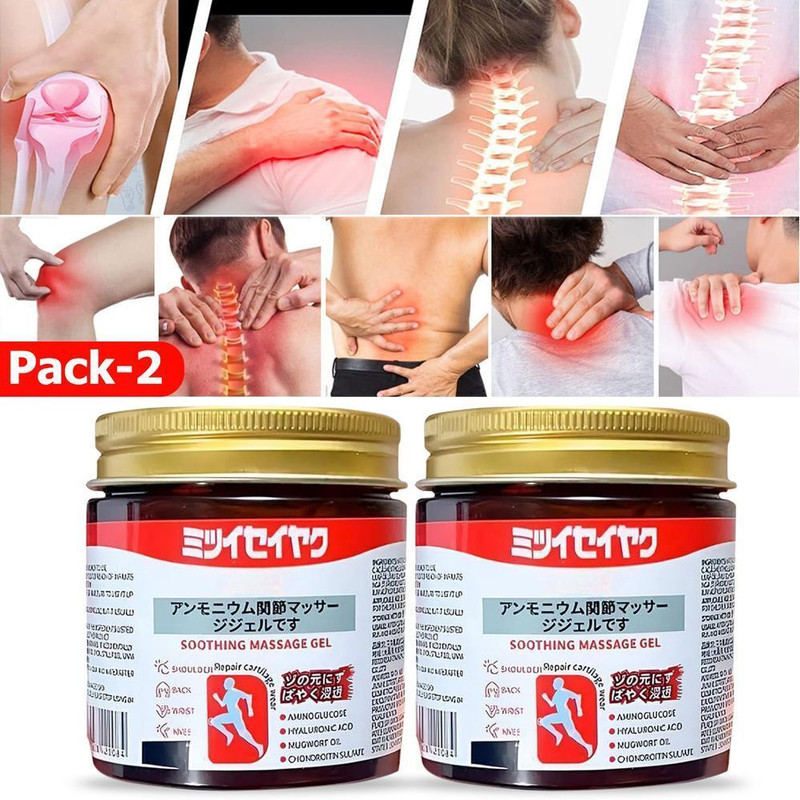 BEUTISKY Instant Relief Herbal Gel – Japanese Massage Formula for Chronic Balm(2 x 100 g)
