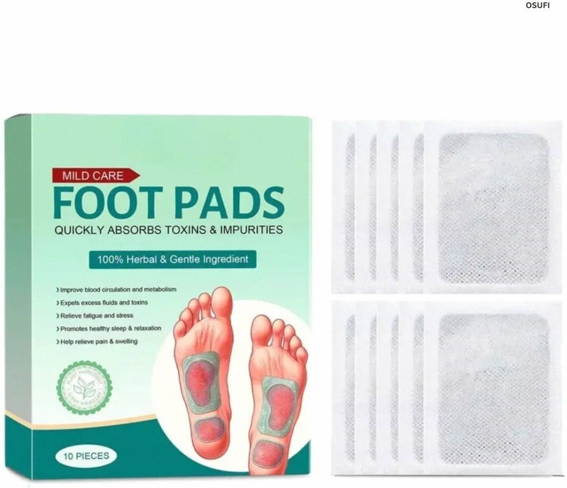 JINCHA Ginger Foot Pad - Toxin Removal for Active Detox and Wellness Plaster & Patch(10 Patches)