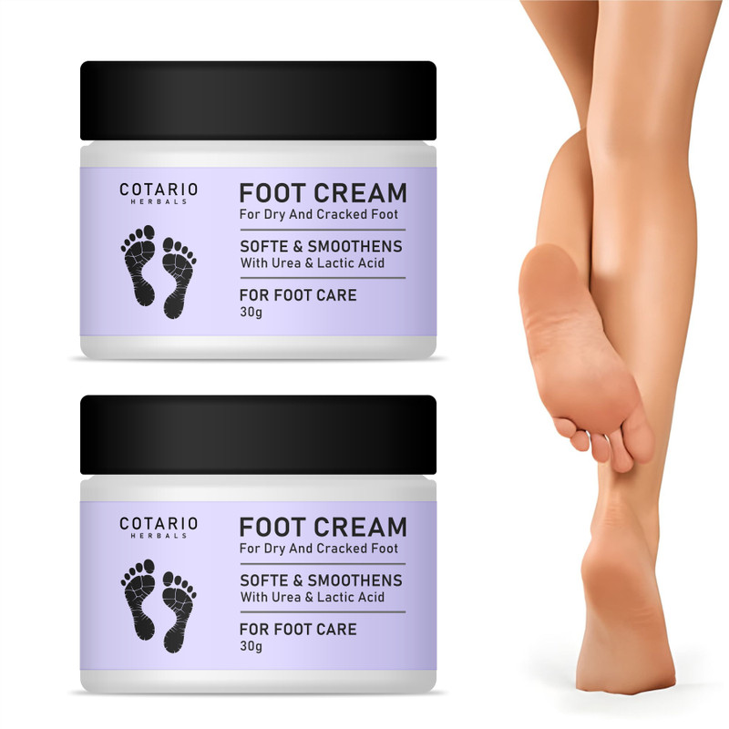 Cotario Herbals Foot Crack Cream | Repair Dry & Cracked Heels Fast (2x30g)(60 g)
