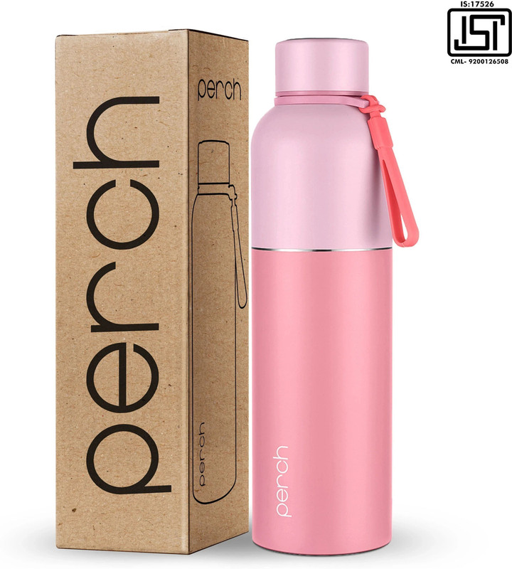 pexpo 24 Hrs Hot and Cold ISI Certified ,Espresso Vacuum insulated Water Bottle 500 ml Steel Flask(Pack of 1, Pink)
