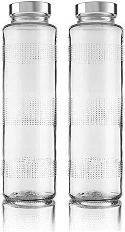 SATANI JAR Glass Food Grade Water Bottle 750 ml Glass Bottle(Pack of 4, Clear)