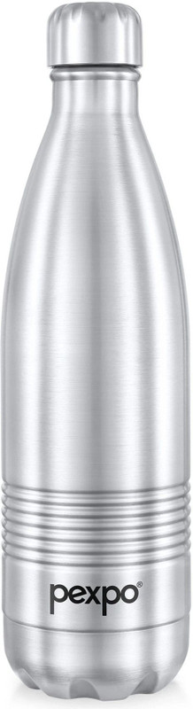 pexpo Echo Delux 1000, Hot & Cold ISI Certified Insulated Thermosteel Water Bottle 980 ml Steel Flask(Pack of 1, Silver)
