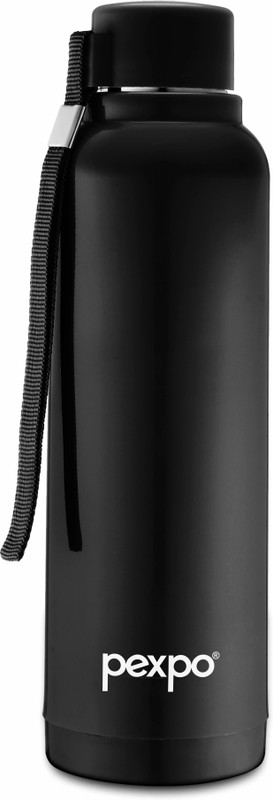 pexpo Insulated Warm And Cold School Kids Stereo 680 ml Steel Bottle(Pack of 1, Black)