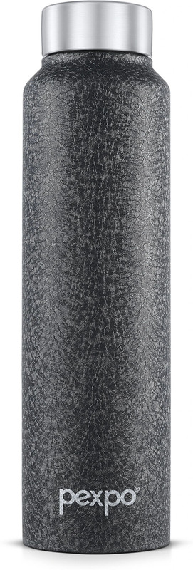 Go24 1000 ml Fridge and Refrigerator Stainless Steel Water Bottle, Chromo 950 ml Steel Bottle(Pack of 1, Black)