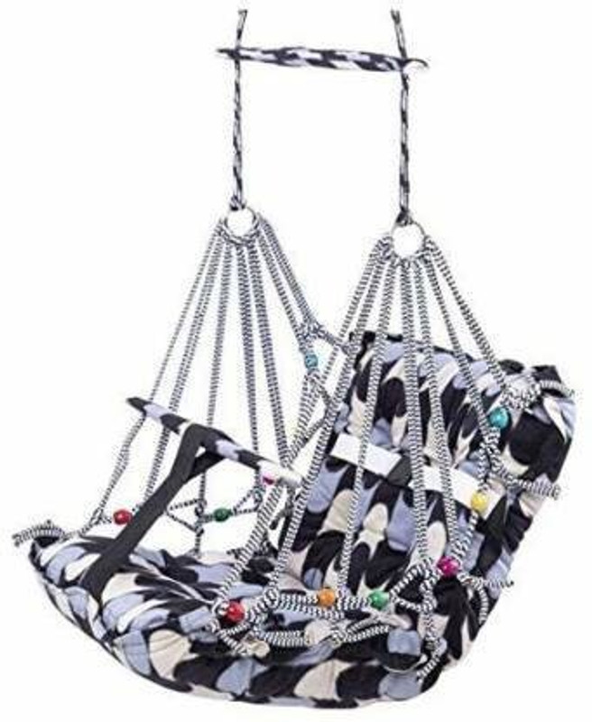 THE SHINING STAR Cotton Baby Swing for Kids Baby's Children Folding and Washable 1-7 Years Swings(Multicolor)