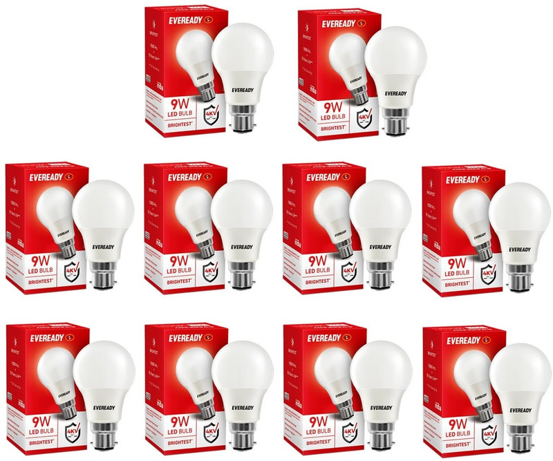 Eveready 9W LED Light Bulb Pack of 10