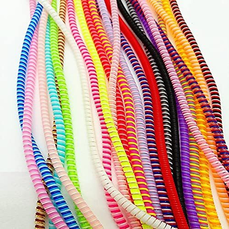 SANEHA Spiral cable protector for protect all types of cables & wire Cable Protector(Multicolor)