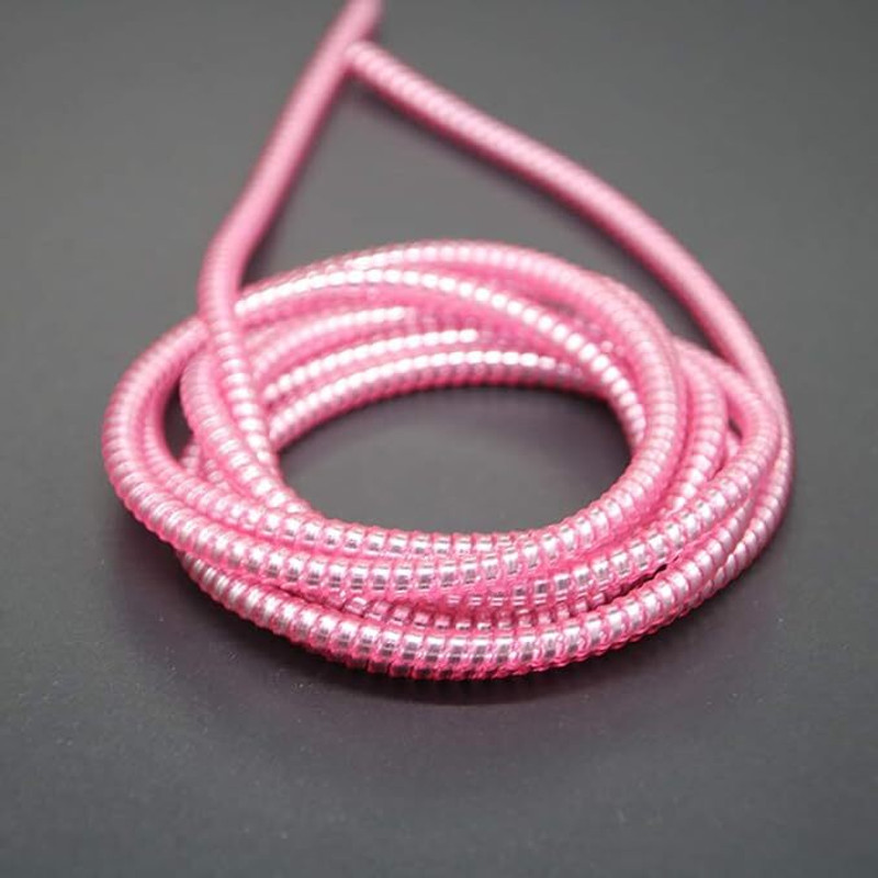 SANEHA Mettalic cable protector 1.5m full Cable Protector(Pink)