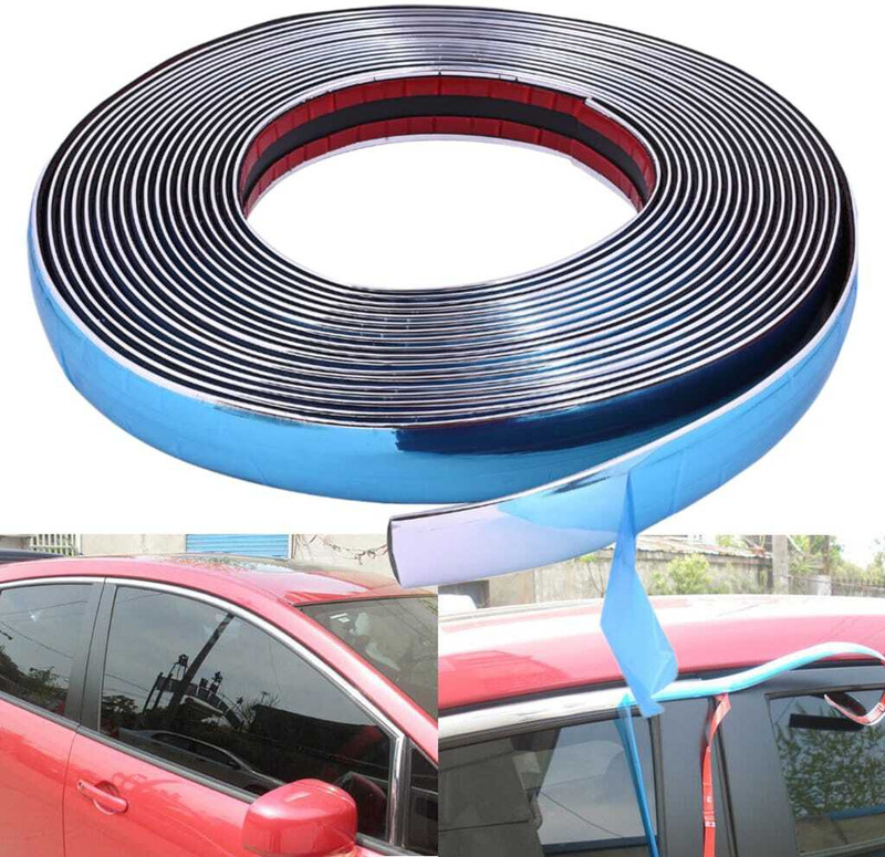 Hintl Blue 05 Meter 12 mm Side lamination Beading Roll for Cars Car Beading Roll For Window(5 m)