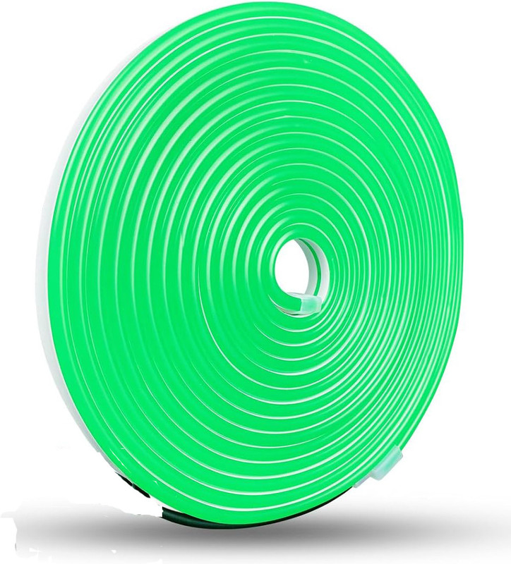 BR TrendZ LED Flexible 5M Strip Light Decore Interior Exterior Car Styling EL Wire Lights Car Fancy Lights(Green)