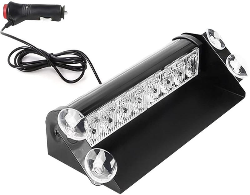 BRPEARl  8 LED Police Car Flashing Lights for - Bolero Interior Light Car LED (12 V, 35 W)(Ecosport, Go, Alto 800, Bolero, Sunny, Pack of 1)