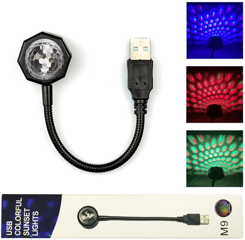 FITRIC Sunset Projection Lamp Light - LED Mood Light for Room Decor & Photograph Single Disco Ball(Ball Diameter: 30 cm)