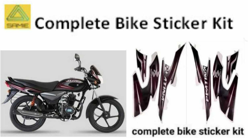 SAMIE Sticker & Decal for Bike(Maroon)