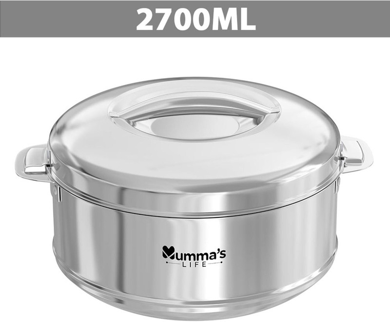 Mumma's LIFE Hot Box | Racer Stainless Steel Casseroles | Hot Boxes for Kitchen (3600ml) Thermoware Casserole(3600 ml)