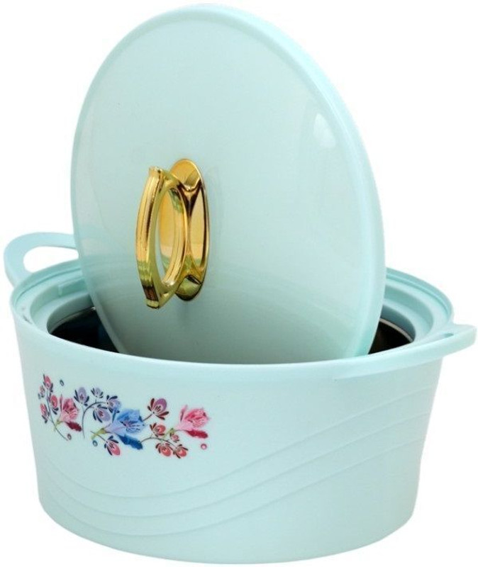 BLAL Decent 2500 Plastic Inner Stainless Steel Insulated Casserole Hot pot Thermoware Casserole(1800 ml)