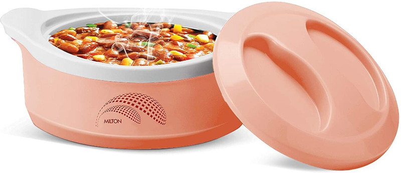 MILTON New Marvel 2500 Inner Steel Casserole, 2360 ml, Orange Thermoware Casserole(2500 ml)