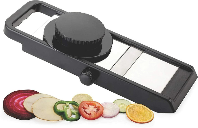 Aveo by Khatushaym Premium Adjustable Potato Slicer with Knob Vegetable & Fruit Slicer(1 piece of potato slicer)