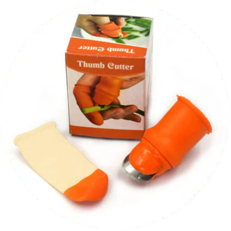 SEE INSIDE Stainless Steel Thumb Knife Vegetable & Fruit Chopper(1 chopper)