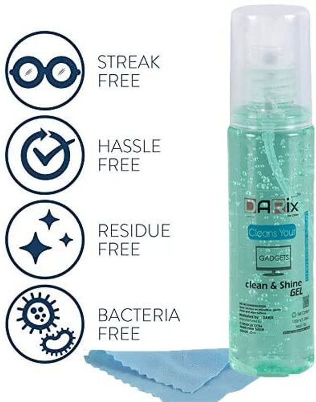 DARix GEL for Computers, Laptops, Mobiles(Cleaning Gel Includes Cloth)