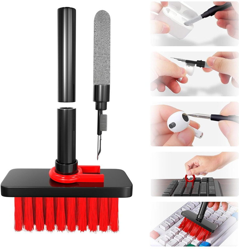 ZILLEN ENTERPRISE Cleaning Soft Brush Keyboard 5-in-1 Multi-Function Computer Cleaning Tools Kit for Computers(ZLENENT KEYBOARD CLEANING BRUSH 012)
