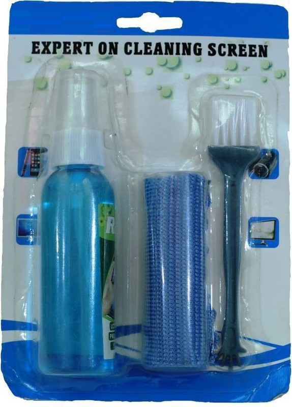 Espouse 3 in 1 Screen Cleaning Set with Micro Fibre Cloth and Brush 100 ml for Computers, Laptops, Mobiles(Screen Cleaning Kit for Laptops,Mobiles,LCD,LED,Computers,and TV)