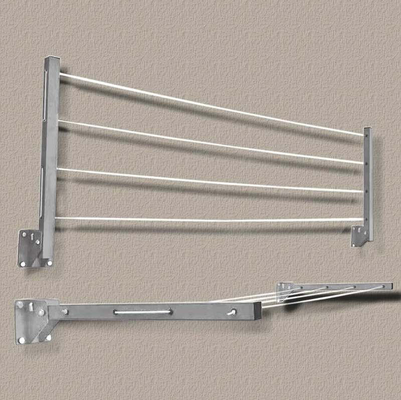 DRYILLA Wall Mount Cloth Drying Stand , Clothesline , Dryer Stand Iron Clothesline(20 m)