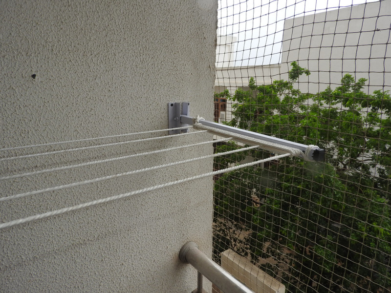 DRYILLA Wall Mount Cloth Drying Stand , Clothesline , Dryer Stand Iron Clothesline(20 m)