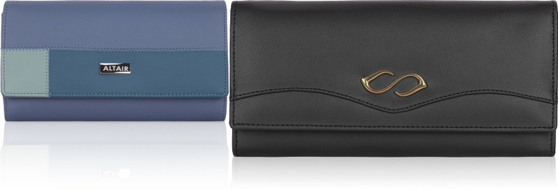 Shinyhorn Casual, Formal, Party, Sports Black, Blue Clutch(Pack of: 2)
