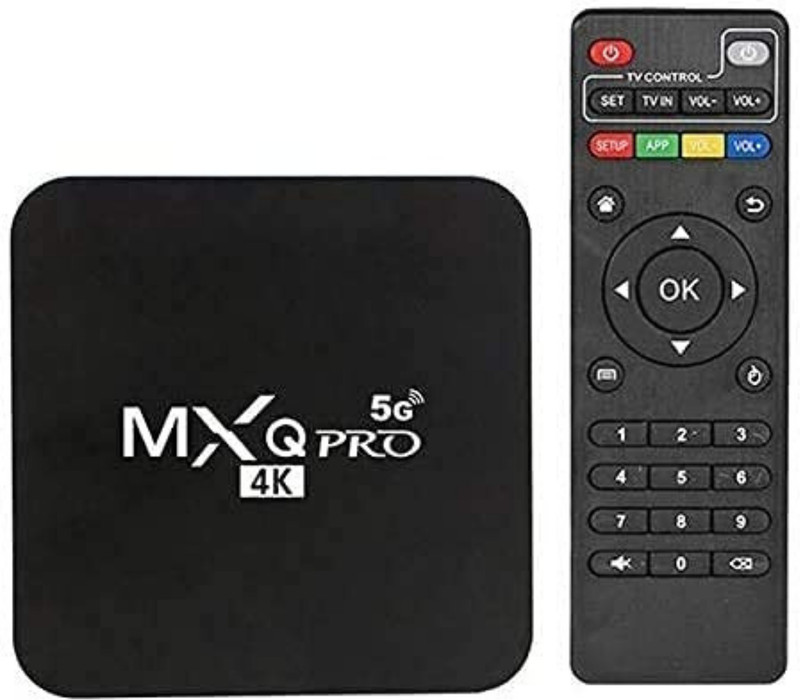 CHG MXQ PRO 4k 5G Android TV Box with ROM Media Streamer Limited Edition(Code in the Box - for Wii)