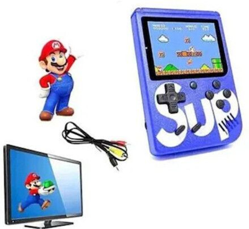 SUP GAME 400 in1 Retro Handheld Game Box with TV output Mario (Yellow) World Tour Edition(Code in the Box - for PC)