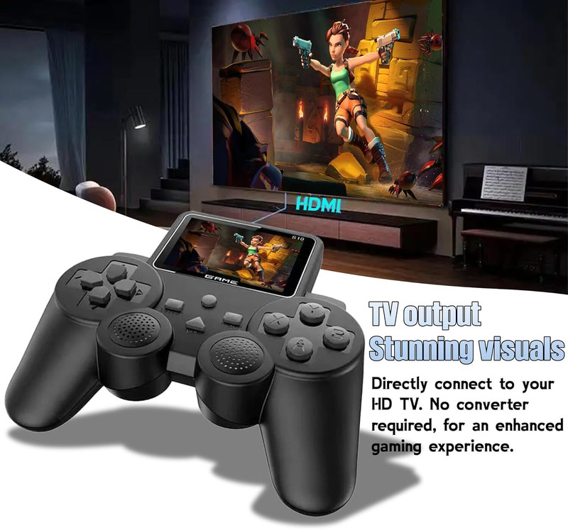 S10 Game Consol Box: Wireless Gamepad & 520 Games Black Edition A1.1 Ultimate Edition(Code in the Box - for 3DS, Wii U & Switch)