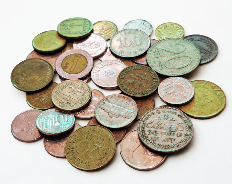 SHUBHCOINS World Set of 35 Different Countries in Good Condition for School Projects Medieval Coin Collection(35 Coins)