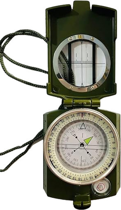 JGG Jain Gift Gallery METAL Military Lensatic Sighting Compass MILTARY COMPASS Compass(Green)