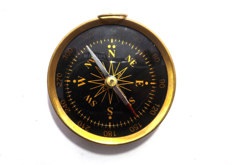 Simrah DELUXE 3 INCH BEAUTIFUL COMPASS Compass(Brown)