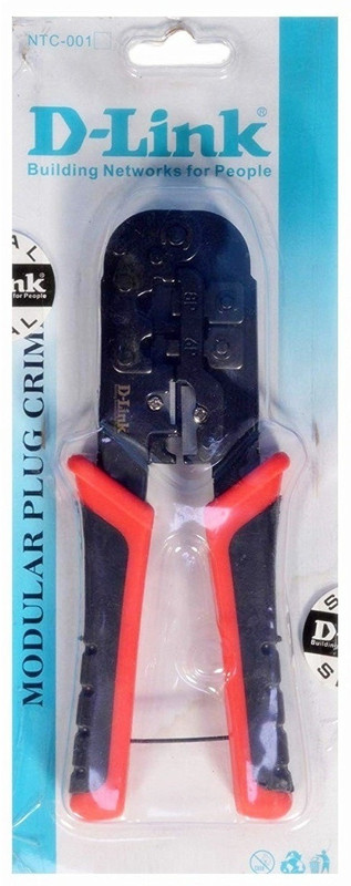 D-Link NTC-001 Dlink Crimping Tool Wire Cable Stripper Cutter RJ 45 LAN Modular Plugs Network Interface Card(Multicolor)