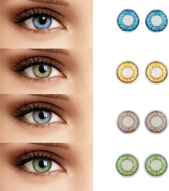 Roseleaf Quaterly Disposable(0, Colored Contact Lenses, Pack of 1)