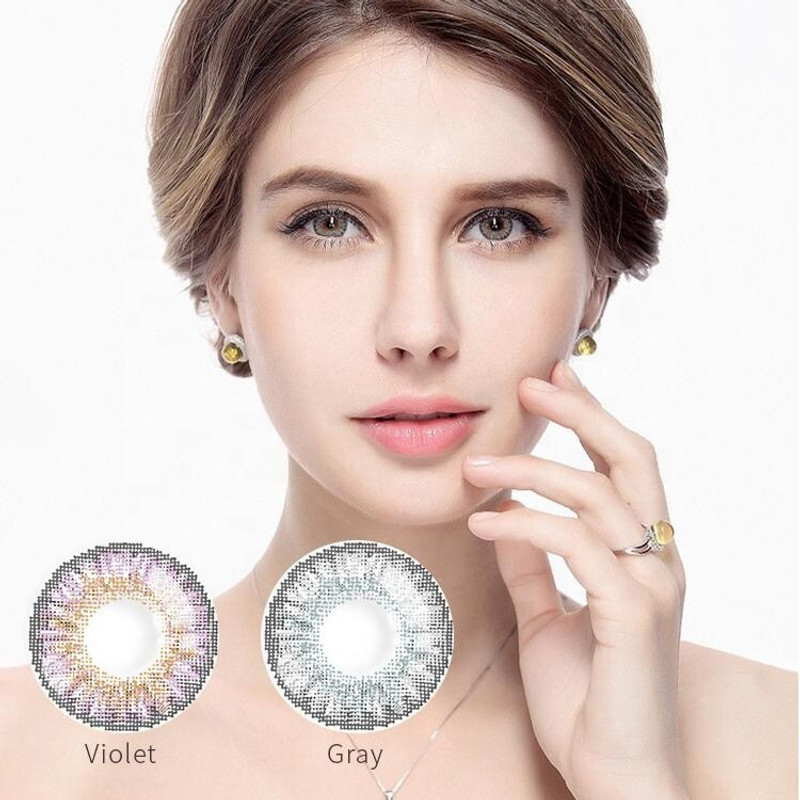 Royal Empire Monthly Disposable(sky blue - blue eyes color contact lens 2 pair, Colored Contact Lenses, Pack of 2)