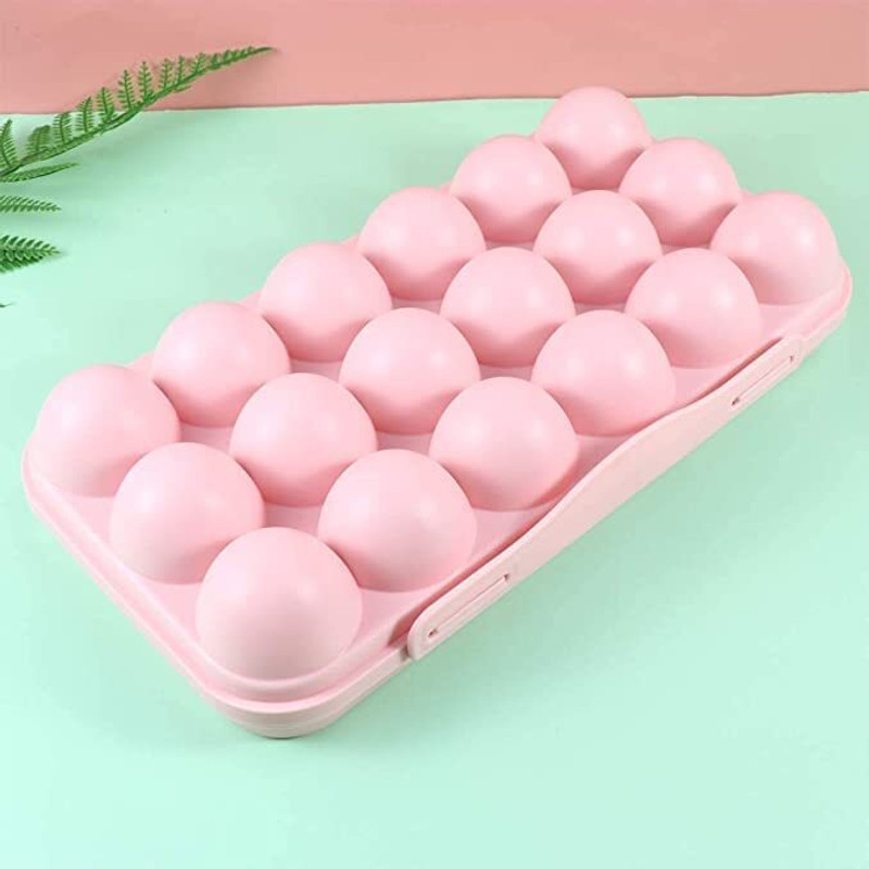 HomeCloud egg tray plastic container dozen Plastic Egg Separator(Grey, Pack of 1)